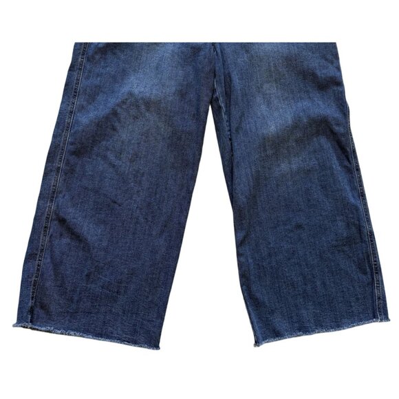 Gogo Jeans Womens Baggy Wide-Leg Denim Jeans Hip Hop Size 16 Culottes - Picture 3 of 8